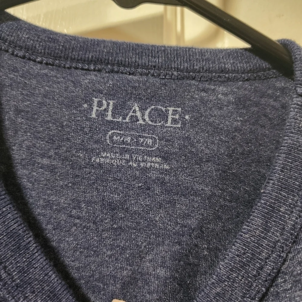 Children's Place graphic Best Nephew Ever shirt blue Size Medium 7/8 long sleeve